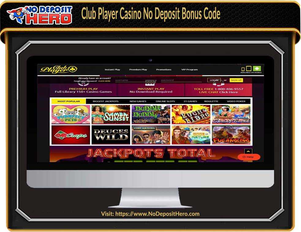 Club Player Casino No Deposit Bonus Code