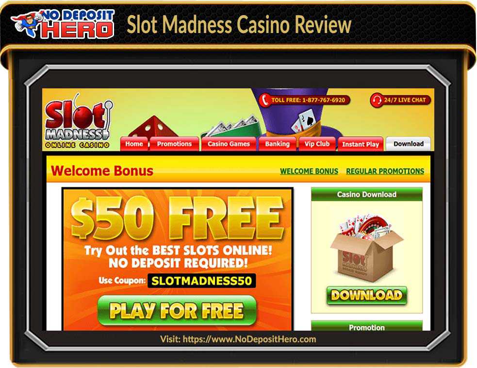 slot madness no deposit bonus codes june 2021